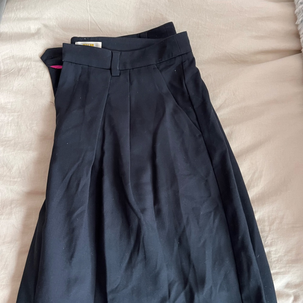 Anthropologie The Avery Wide Leg Pleated Trouser